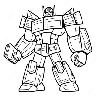 Optimus Prime In Battle Coloring Page 60554-47926