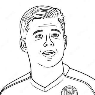 Kevin De Bruyne Action Shot Coloring Page 60593-47942