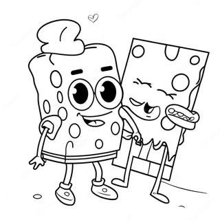 Spongebob Valentine's Day Coloring Page 60603-47950