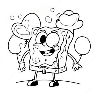 Spongebob Valentine's Day Coloring Page 60603-47951