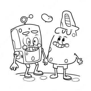 Spongebob And Patrick Heartwarming Coloring Page 60604-47954