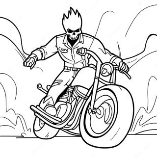 Ghost Rider Coloring Pages