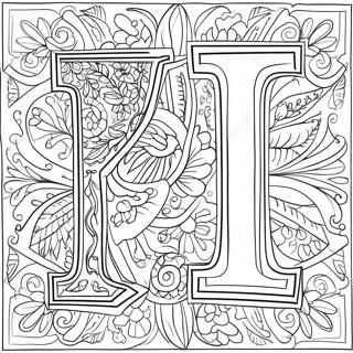 Illustrative Capital Letter I Coloring Page 60644-48001