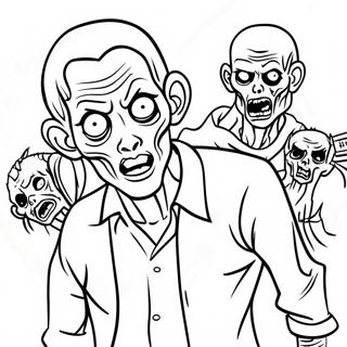 Zombies Coloring Pages