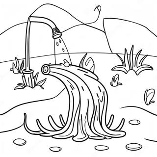 Water Conservation Coloring Page 60703-48040