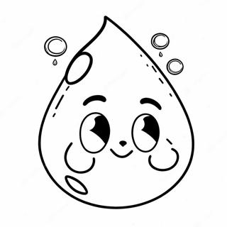 Cute Water Droplet Coloring Page 60704-48033