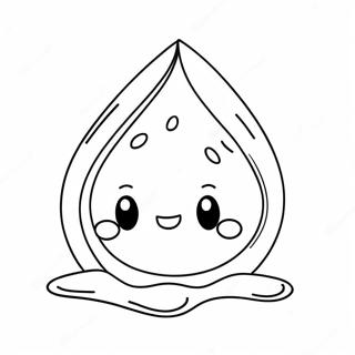 Cute Water Droplet Coloring Page 60704-48034