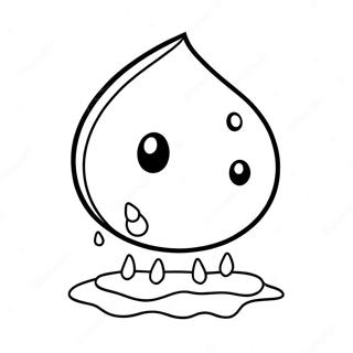 Cute Water Droplet Coloring Page 60704-48035