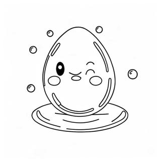 Cute Water Droplet Coloring Page 60704-48036