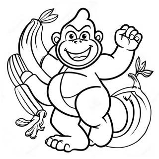 Dixie Kong Coloring Pages