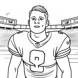 Joe Burrow Coloring Pages