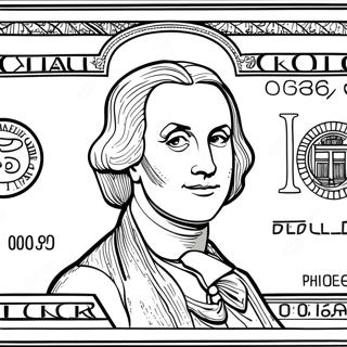 Dollar Bill Coloring Pages