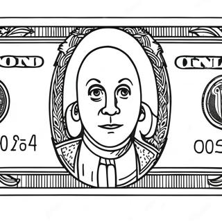 Dollar Bill Coloring Pages