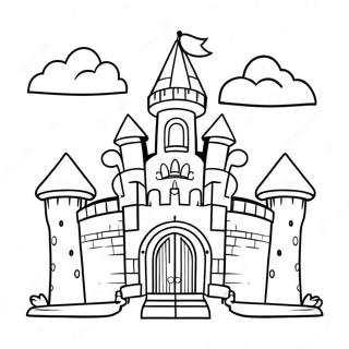 Mario Castle Coloring Page 60903-48196