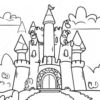 Mario Castle Coloring Pages