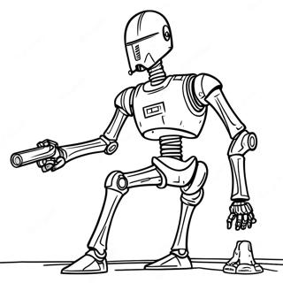 Battle Droid In Action Coloring Page 60934-48213