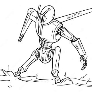 Battle Droid In Action Coloring Page 60934-48214