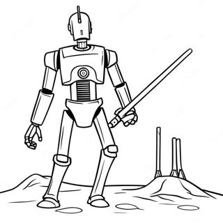 Battle Droid In Action Coloring Page 60934-48215