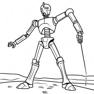 Battle Droid In Action Coloring Page 60934-48216