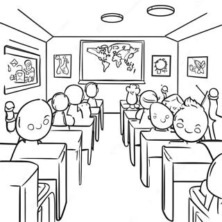 Classroom Coloring Page 60953-48225