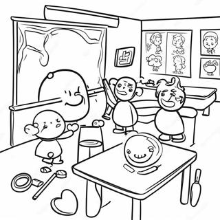 Fun Classroom Scene Coloring Page 60954-48249