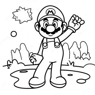 Mario Golf Coloring Page 60963-48237