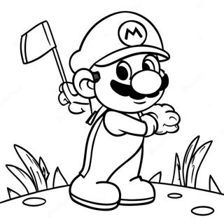 Mario Golf Coloring Page 60963-48239