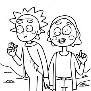 Rick Și Morty Stoner Pagini De Colorat