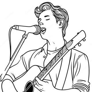 Shawn Mendes Coloring Pages