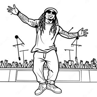 Lil Wayne Auf Der Bühne Ausmalbild 61124-48389