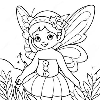 Flower Fairy Coloring Pages