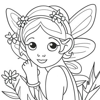 Flower Fairy Coloring Page 61143-48378