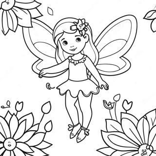 Flower Fairy Coloring Page 61143-48379