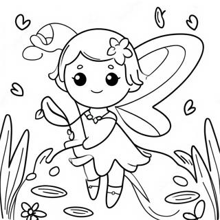 Magical Flower Fairy In A Garden Coloring Page 61144-48387