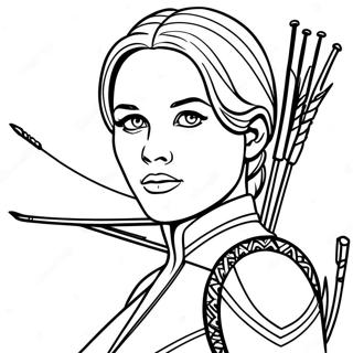 Katniss Everdeen Pagini De Colorat