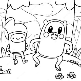 Página Para Colorir A Empolgante Aventura De Finn E Jake 611-491