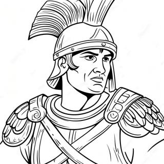 Fierce Roman Soldier Coloring Page 61204-48433