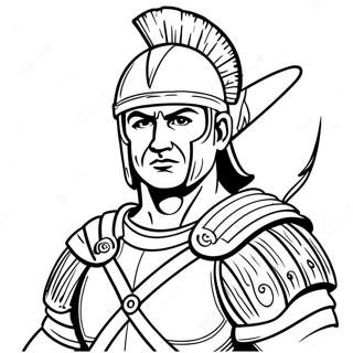 Fierce Roman Soldier Coloring Page 61204-48434