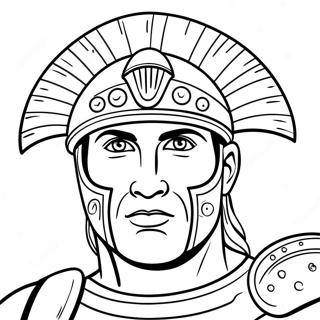 Fierce Roman Soldier Coloring Page 61204-48435