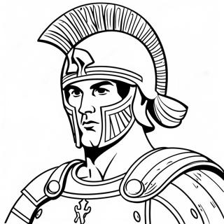 Fierce Roman Soldier Coloring Page 61204-48436