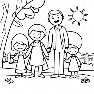 Stick Figure Family Coloring Page 61213-48437