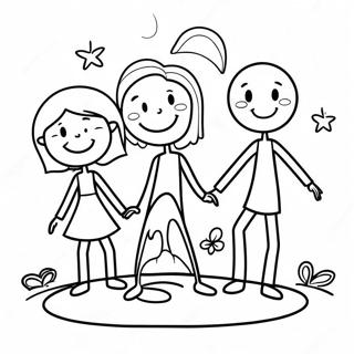 Stick Figure Family Coloring Page 61213-48439