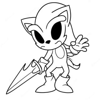 Excalibur Sonic Coloring Pages