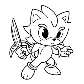 Excalibur Sonic Coloring Page 61243-48462