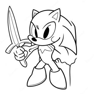 Excalibur Sonic Coloring Page 61243-48463