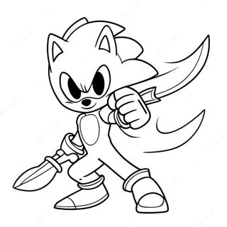 Excalibur Sonic Coloring Page 61243-48464