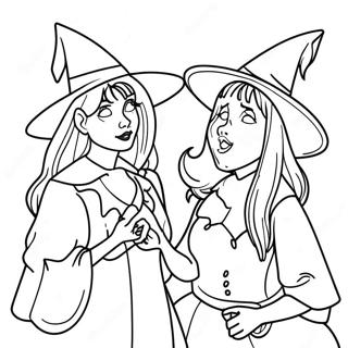 Witchy Sisters From Hocus Pocus Coloring Page 61264-48489