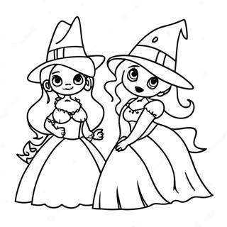 Witchy Sisters From Hocus Pocus Coloring Page 61264-48490