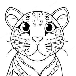 Ocelot Coloring Pages