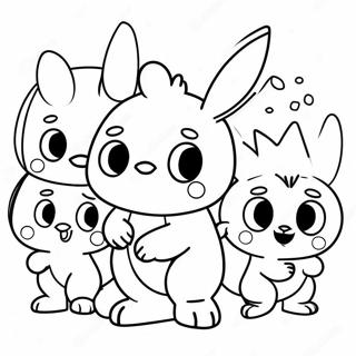 Cute Pikwik Pack Characters Coloring Page 61324-48531